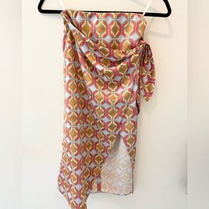 Aritzia babaton silk wrap skirt